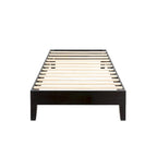 Grand Solid Wood 12-inch Platform Bed Frame by Crown Comfort