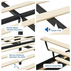 Full Size Floating Bed Frame with LED Lights