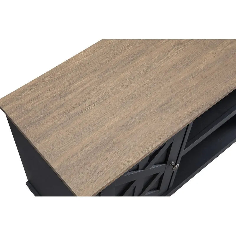 54 Faux Raw Wood TV Stand for 60 TVs - 54 in Width