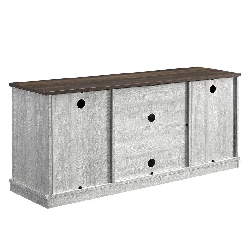 54 Faux Raw Wood TV Stand for 60 TVs - 54 in Width