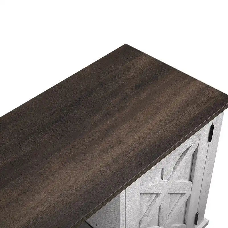 54 Faux Raw Wood TV Stand for 60 TVs - 54 in Width