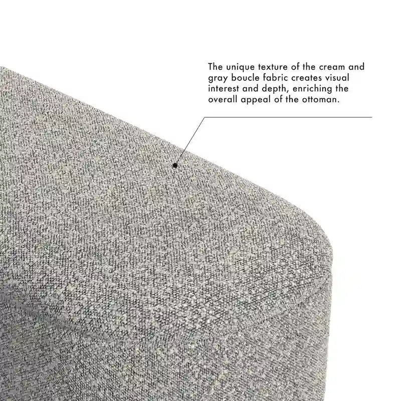 HomePop Ellipse Modern Storage Bench with Metal Legs