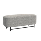 HomePop Ellipse Modern Storage Bench with Metal Legs