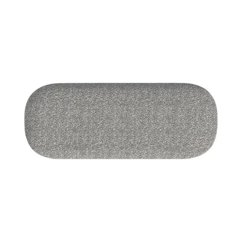 HomePop Ellipse Modern Storage Bench with Metal Legs