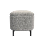 HomePop Ellipse Modern Storage Bench with Metal Legs