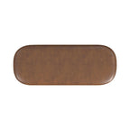 HomePop Ellipse Modern Storage Bench with Metal Legs