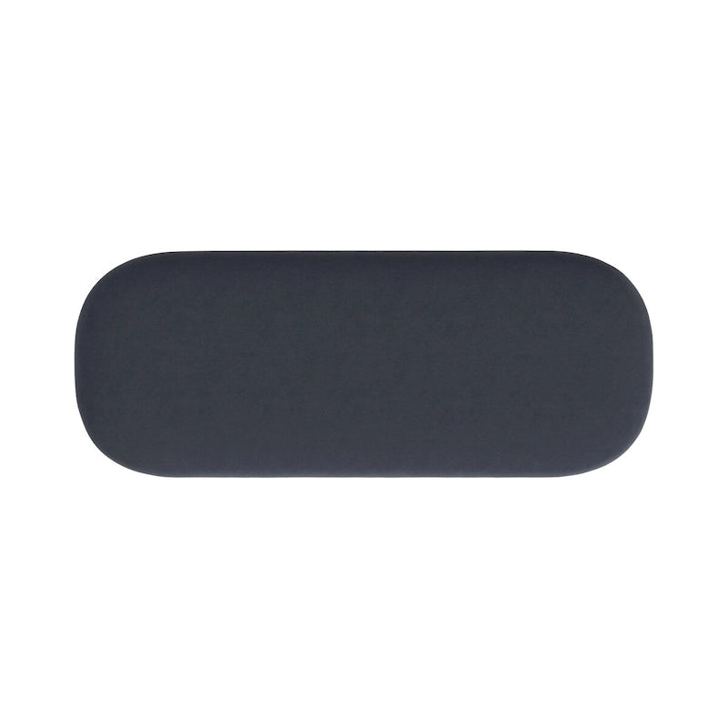 HomePop Ellipse Modern Storage Bench with Metal Legs