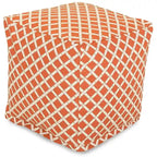 Majestic Home Goods Bamboo Indoor / Outdoor Ottoman Pouf Cube
