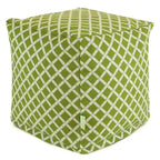 Majestic Home Goods Bamboo Indoor / Outdoor Ottoman Pouf Cube