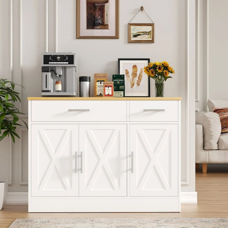 Futzca Sideboard Buffet Cabinet, Kitchen Storage Cabinet