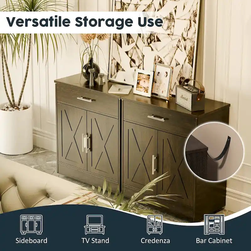 Futzca Sideboard Buffet Cabinet, Kitchen Storage Cabinet
