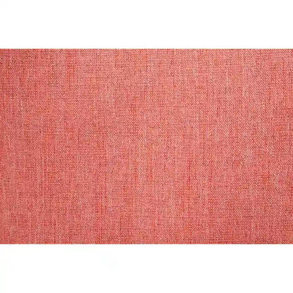 Coastal Round Accent Chair, Coral Linen-Look Fabric, Reversible Cushions, Living Room