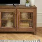 69.5 Wood TV Stand Media Console Entertainment Center