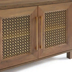 69.5 Wood TV Stand Media Console Entertainment Center