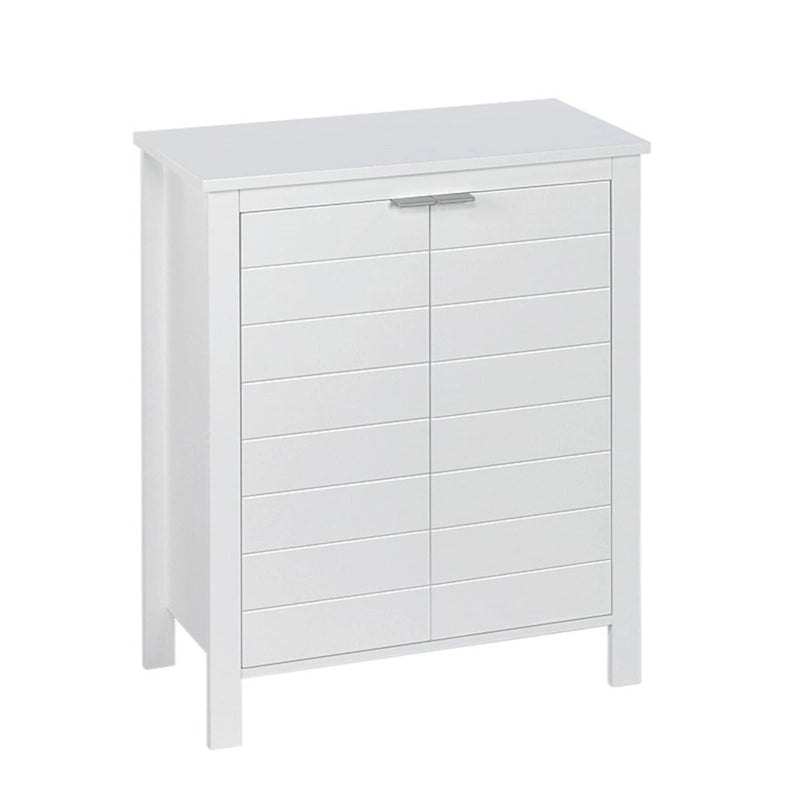 Two-Door Bathroom & Laundry Storage Cabinet with Adjustable Shelf