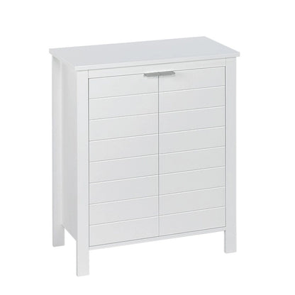 Two-Door Bathroom & Laundry Storage Cabinet with Adjustable Shelf