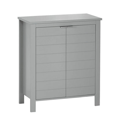Two-Door Bathroom & Laundry Storage Cabinet with Adjustable Shelf