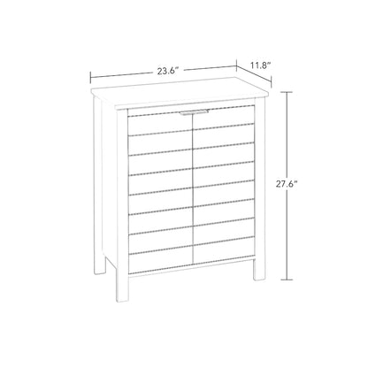 Two-Door Bathroom & Laundry Storage Cabinet with Adjustable Shelf