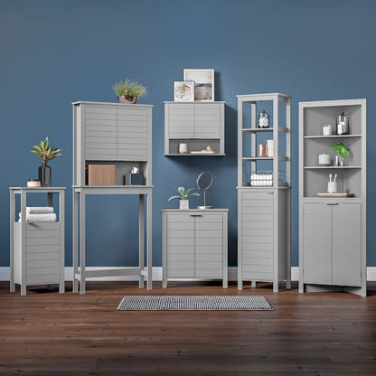 Two-Door Bathroom & Laundry Storage Cabinet with Adjustable Shelf