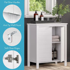 RiverRidge Madison Two-Door Bathroom and Laundry Storage Cabinet with Adjustable Shelf - N/A