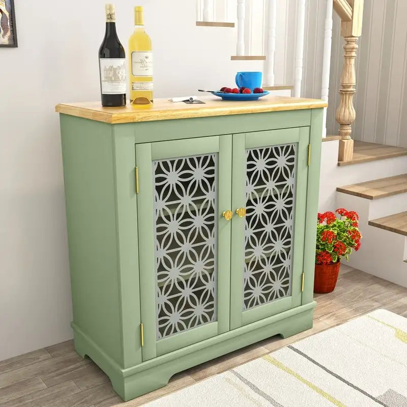 31 in. Rustic Bathroom Bedroom Accent Storage Cabinet