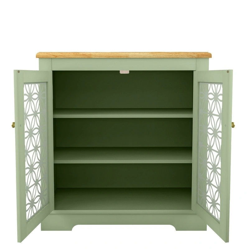 31 in. Rustic Bathroom Bedroom Accent Storage Cabinet