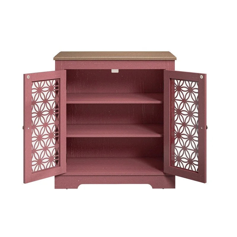 31 in. Rustic Bathroom Bedroom Accent Storage Cabinet