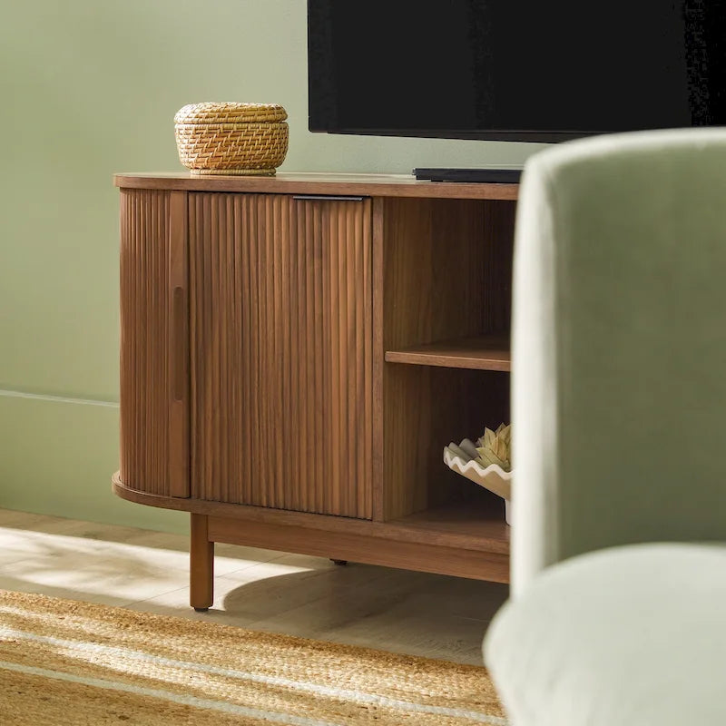 Middlebrook Modern Reeded 60-inch TV Stand with Rounded Edges