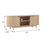 Middlebrook Modern Reeded 60-inch TV Stand with Rounded Edges